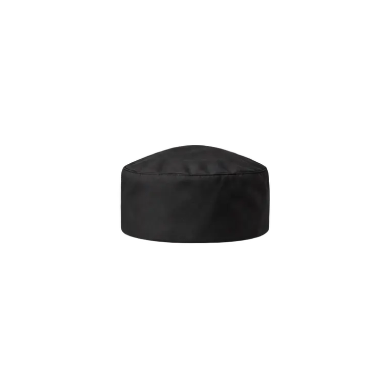 Black beanie-style Chef Works chef hat